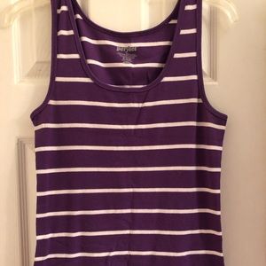 NWOT Old Navy purple striped tank
